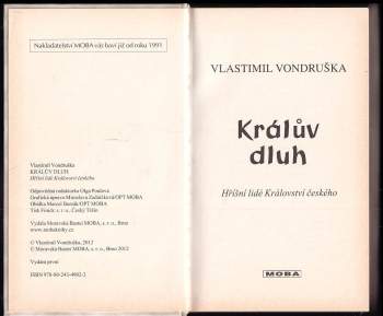 Vlastimil Vondruška: Králův dluh