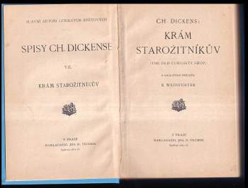 Charles Dickens: Krám starožitníkův