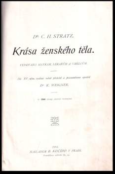 Carl Heinrich Stratz: Krása ženského těla