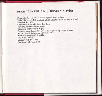 František Hrubín: Kráska a zvíře