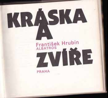 František Hrubín: Kráska a zvíře