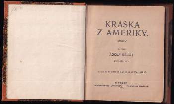 Adolphe Bélot: Kráska z Ameriky