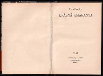 Yvon Mauffret: Krásná Amaranta