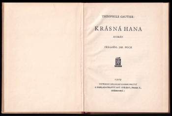 Théophile Gautier: Krásná Hana