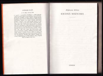 Alphonse Allais: Krásná neznámá