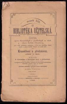 Krasočtení a přednášení, zvláště ve škole