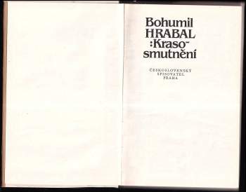 Bohumil Hrabal: Krasosmutnění