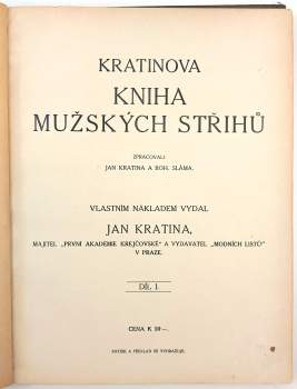Jan Kratina: Kratinova kniha mužských střihů