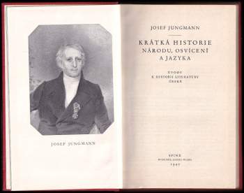 Josef Jungmann: Krátká historie národu, osvícení a jazyka