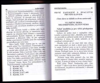 Bediüzzaman Said Nursî: Krátká slova
