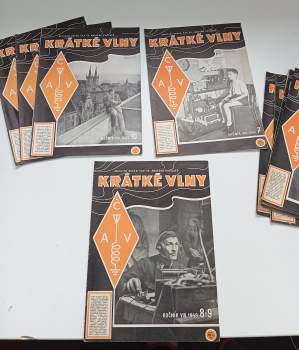 Jan Šíma: Krátké vlny - oficielní orgán čav. čs. amatérů vysilačů a SSKA 1949 - ročník VIII. - čísla 1 - 4 a 7 - 12