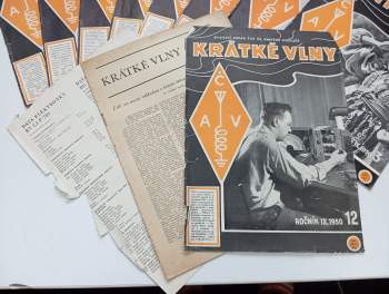 Jan Šíma: Krátké vlny - oficielní orgán čav. čs. amatérů vysilačů a SSKA 1950 - ročník IX. - čísla 3 - 12