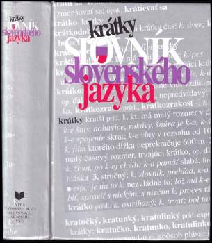 Krátky slovník slovenského jazyka
