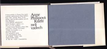 Anne Philipe: Kratší než vzdech
