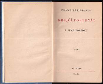 František Pravda: Krejčí Fortunát a jiné povídky