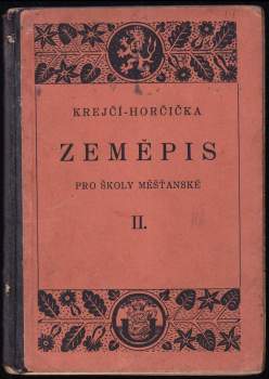 Krejčího Zeměpis pro školy měšťanské