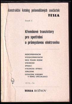Křemíkové tranzistory pro spotřební a průmyslovou elektroniku