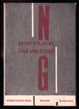 Kresby a plastiky žáků Jana Štursy KOMPLETNÍ 12 POHLEDNIC - Katalog výstavy, Praha, [od 2212.1963-31.8.1964.
