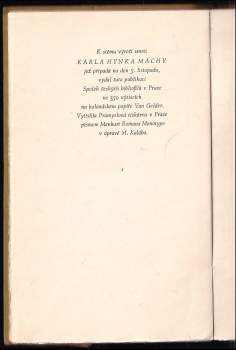 Miloslav Novotný: Kresby Karla Hynka Máchy