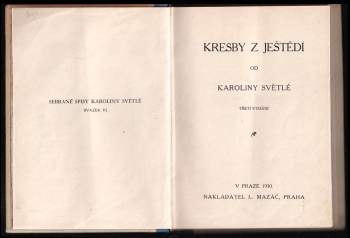 Karolina Světlá: Kresby z Ještědí