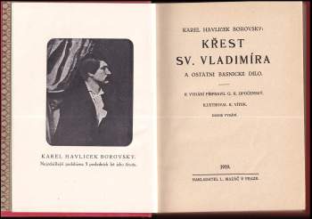 Karel Havlíček Borovský: Křest sv. Vladimíra a ostatní básnické dílo