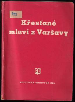 Křesťané mluví z Varšavy