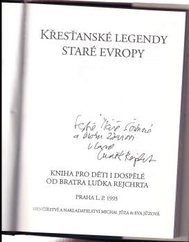 Luděk Rejchrt: Křesťanské legendy staré Evropy