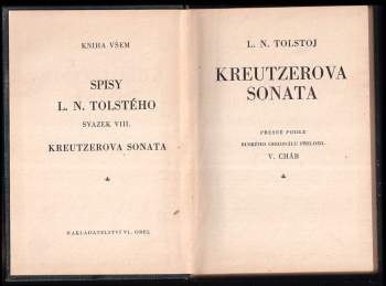Lev Nikolajevič Tolstoj: Kreutzerova sonata a jiné povídky