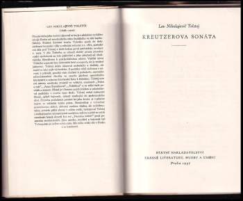 Lev Nikolajevič Tolstoj: Kreutzerova sonáta