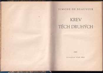 Simone de Beauvoir: Krev těch druhých