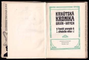 Ervín Hrych: Krhútská kronika