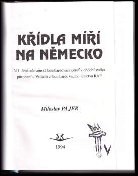 Miloslav Pajer: Křídla míří na Německo
