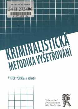 Kriminalistická metodika vyšetřování