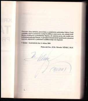 Miroslav Němec: Kriminalistická taktika pro policisty