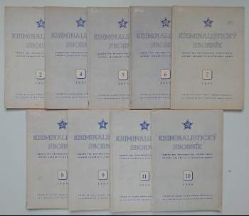 Bohuslav Němec: Kriminalistický sborník- 1959- díly: 2, 4, 5,6, 7, 8, 9, 10, 11