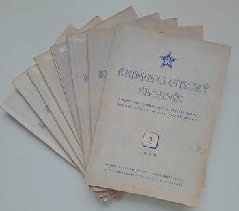 Bohuslav Němec: Kriminalistický sborník- 1959- díly: 2, 4, 5,6, 7, 8, 9, 10, 11