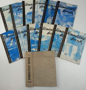 Kriminalistický sborník 1963 - Ročník VII - čísla 1- 12 - KOMPLETNÍ ROČNÍK