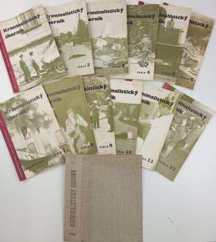 Kriminalistický sborník 1968 - ročník XII. - čísla 1 - 12 - KOMPLETNÍ ROČNÍK