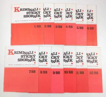 Kriminalistický sborník- 1988 - KOMPLETNÍ ROČNÍK XXXII. - Díly 1 - 12