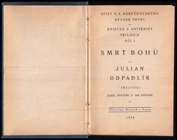 Dmitrij Sergejevič Merežkovskij: Kristus a Antikrist