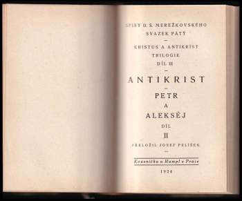 Dmitrij Sergejevič Merežkovskij: Kristus a Antikrist