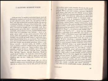 F. X Šalda: Kritické glosy k nové poesii české