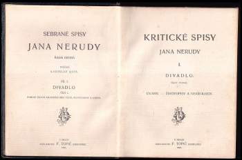 Jan Neruda: Kritické spisy