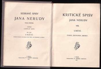 Jan Neruda: Kritické spisy Jana Nerudy