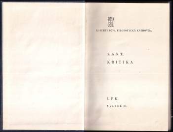 Immanuel Kant: Kritika praktického rozumu