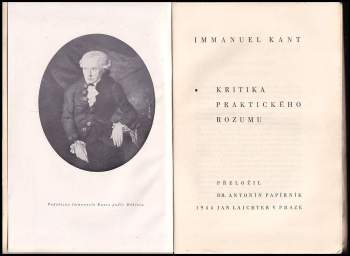 Immanuel Kant: Kritika praktického rozumu