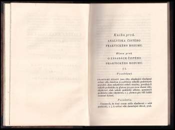 Immanuel Kant: Kritika praktického rozumu