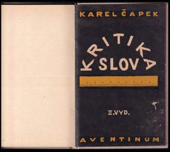Karel Čapek: Kritika slov