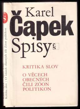 Kritika slov ; O věcech obecných, čili, Zóon politikon