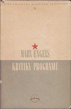 Kritiky programů - Karl Marx, Friedrich Engels (1949, Svoboda) - ID: 223726